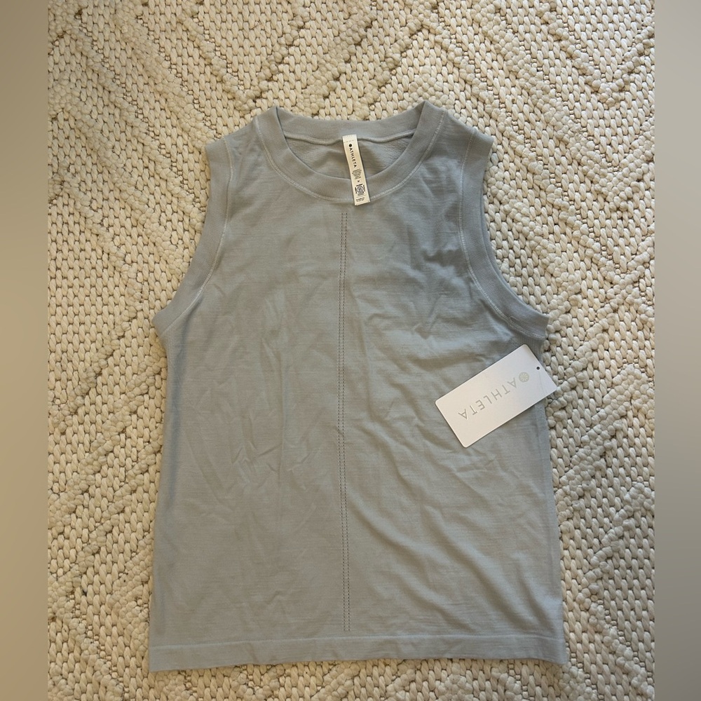 Athleta Light Gray Seamless Tank